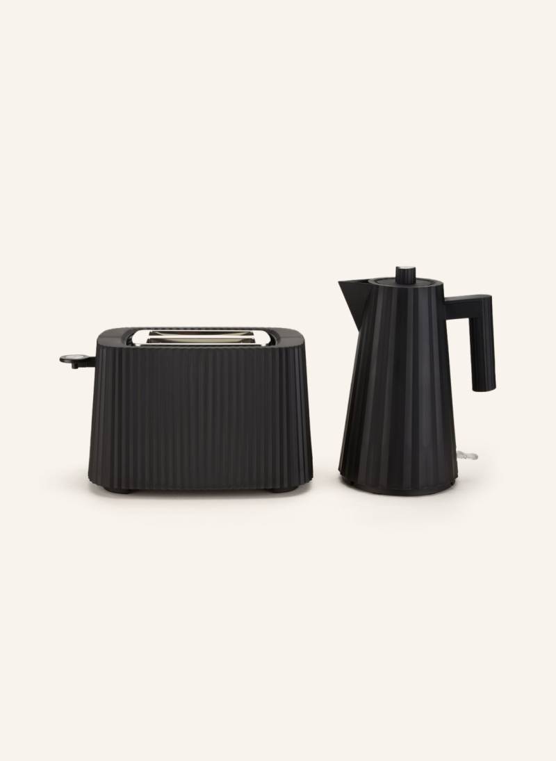 Alessi Set Plissè: Toaster Und Wasserkocher schwarz von Alessi