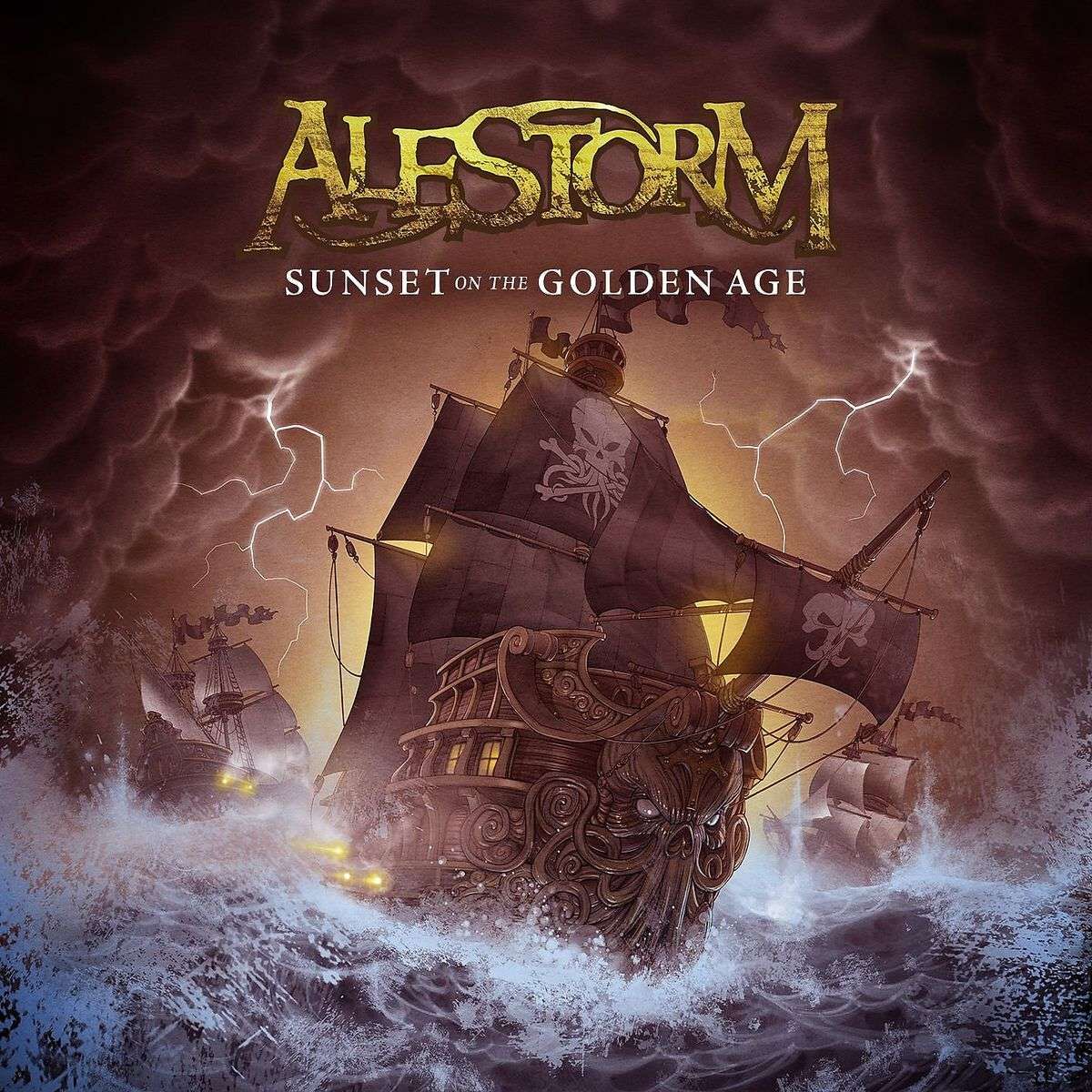 Alestorm Sunset On The Golden Age LP multicolor von Alestorm