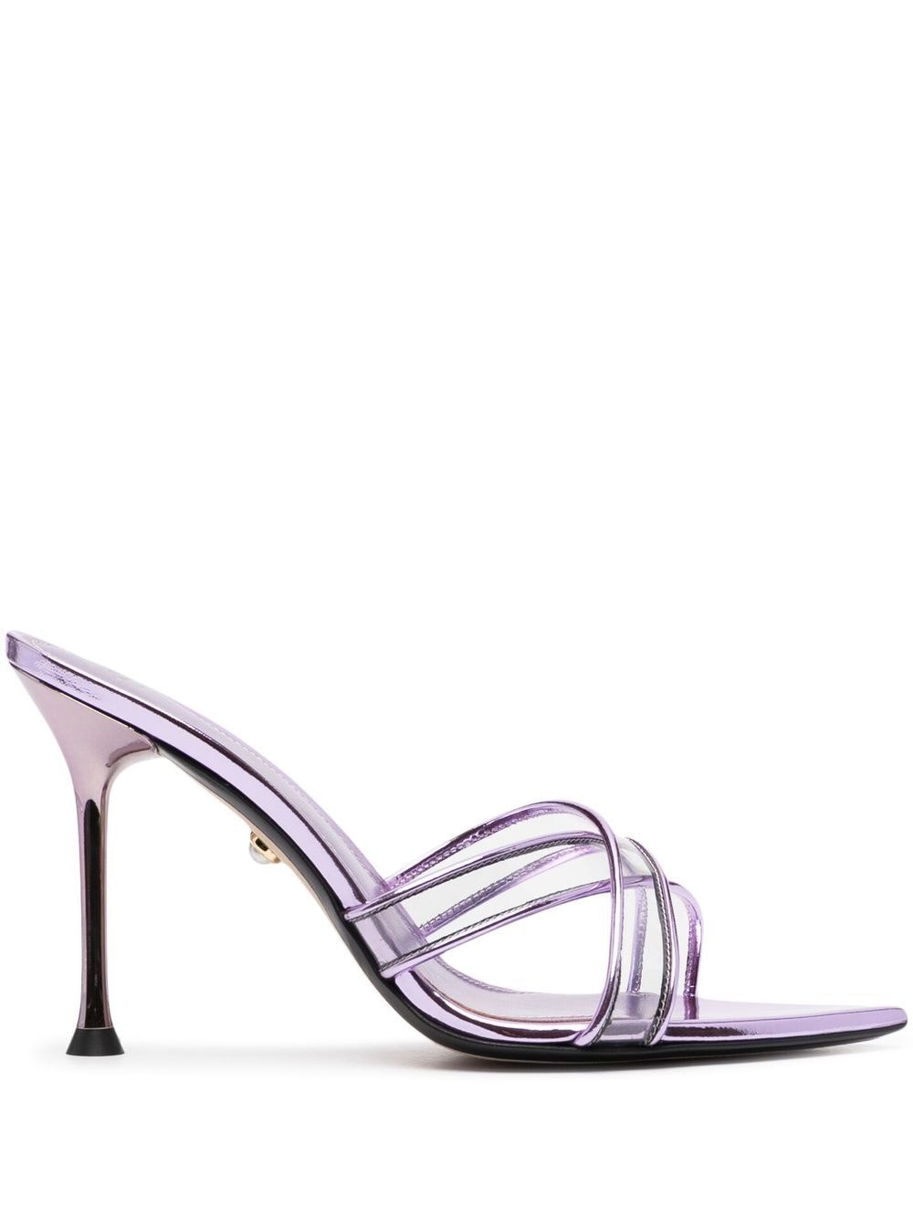 Alevì Pumps im Metallic-Look - Violett von Alevì