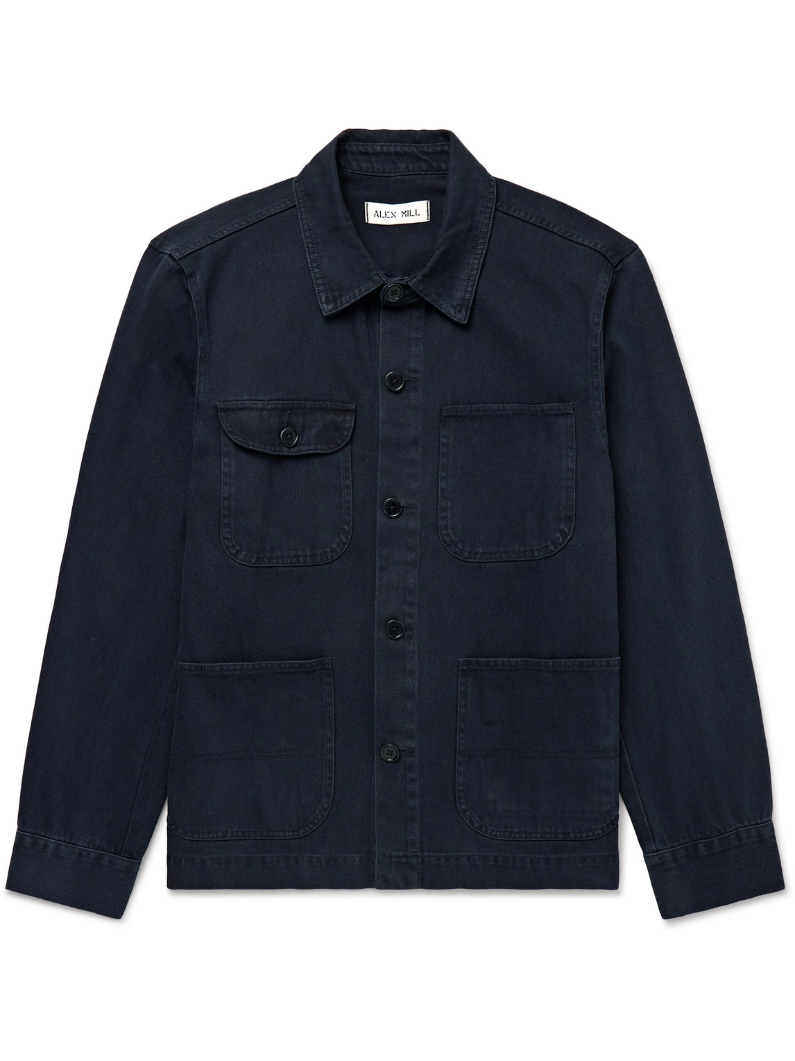 Alex Mill - Garment-Dyed Recycled-Denim Jacket - Men - Blue - M von Alex Mill