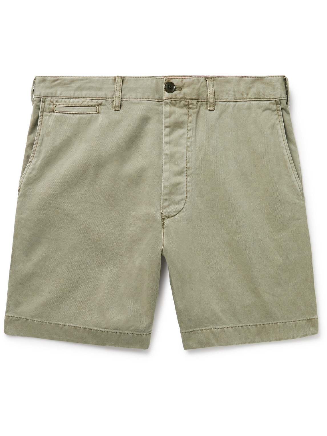 Alex Mill - Straight-Leg Cotton-Twill Shorts - Men - Green - UK/US 30 von Alex Mill