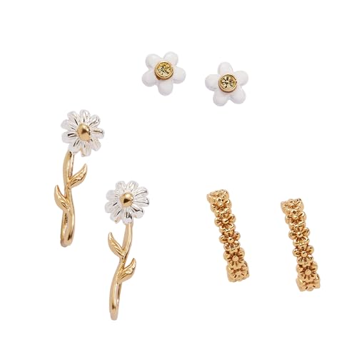 Alex and Ani Gänseblümchen Ohrring 3er Set von Alex and Ani