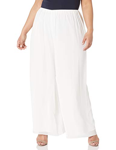 Alex Evenings Damen geradem Bein (zierlich, Normale Übergrößen) Klassische Hose, Ivory Plus, 28 von Alex