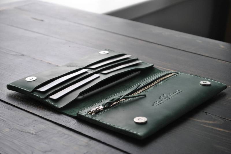 Leder Geldbörse Herren. Organizer Wallet.leather Iphone 14 Case Wallet Personalisiert. Reise-Clutch.damen Brieftasche Pro von AlexDemyanov