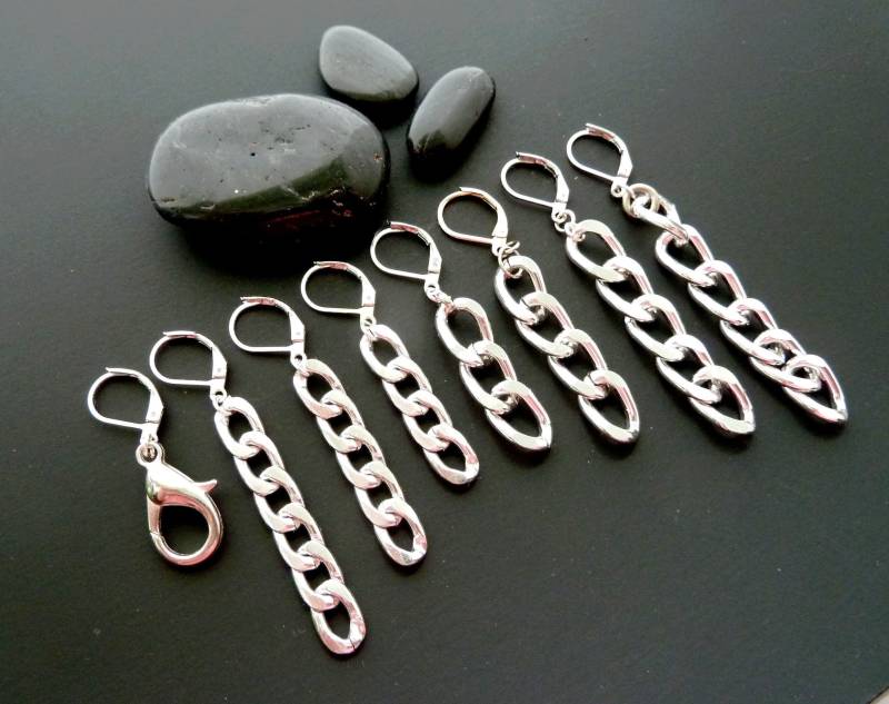 Silber Baumeln Ohrring Kette Männer Einzel Hummer Mann Geburtstag Geschenk Punk Für von AlexMenJewelry