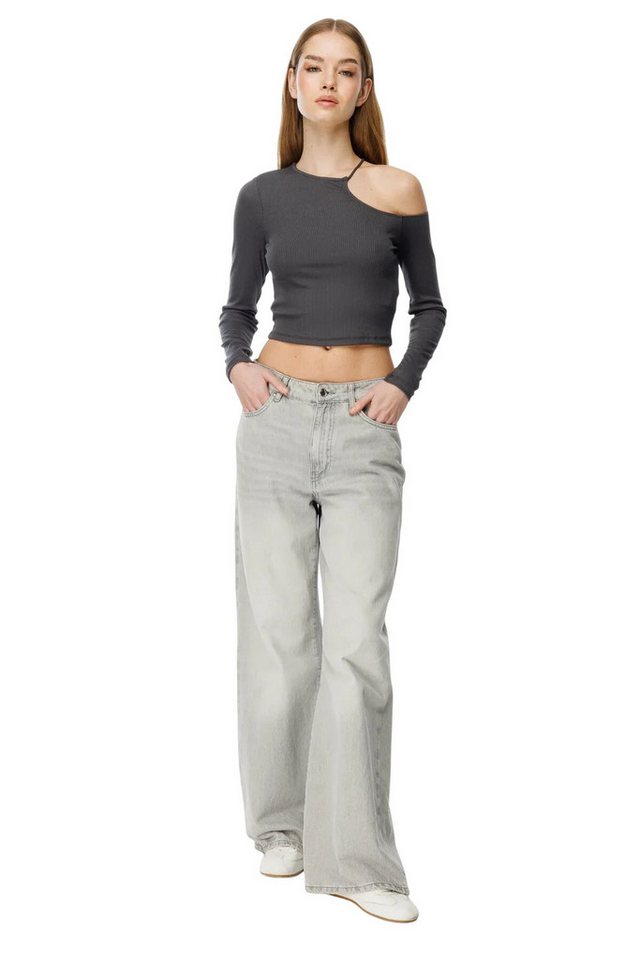 Alexa Dash Blusentop Offene Schulter Langarm Bluse von Alexa Dash