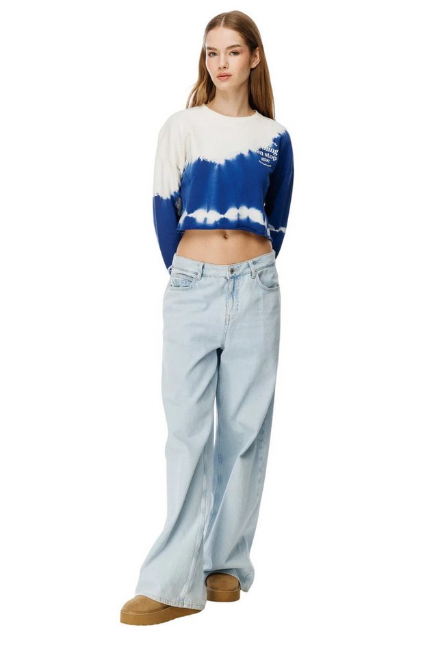 Alexa Dash Kapuzenpullover Batik-Print-Sweatshirt von Alexa Dash