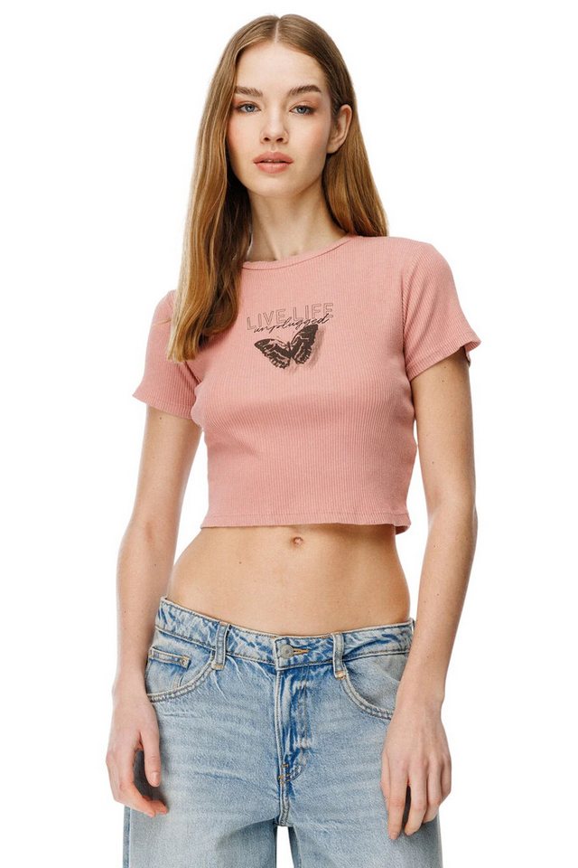 Alexa Dash T-Shirt Fahrrad Kragen Band T-Shirt von Alexa Dash