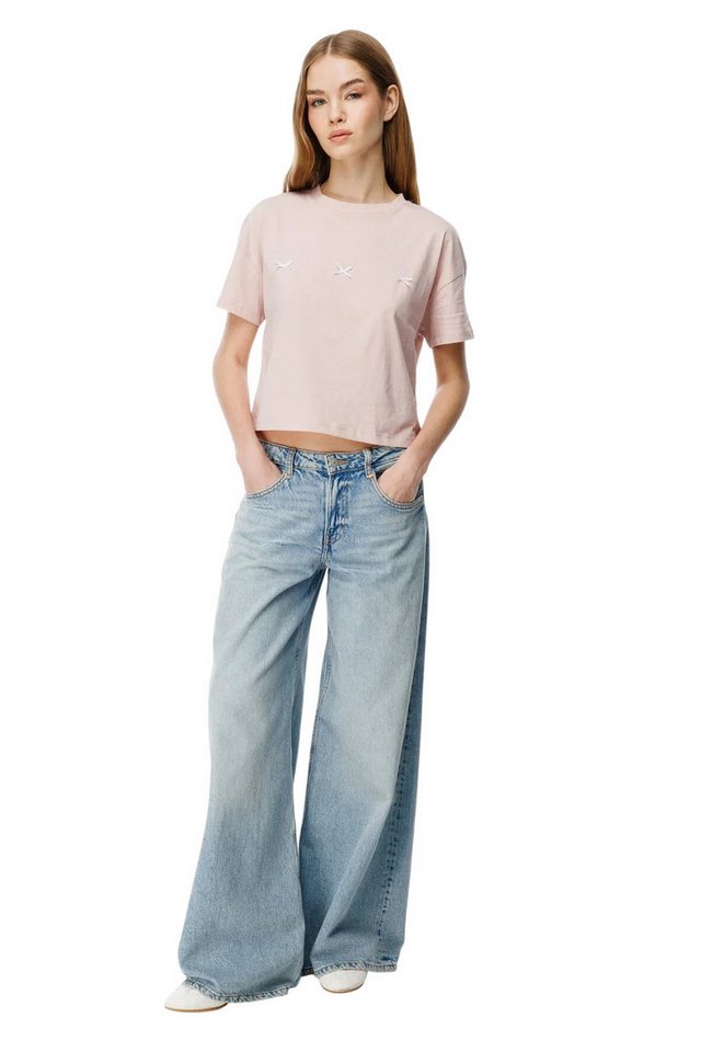 Alexa Dash T-Shirt Fahrrad Kragen Band T-Shirt von Alexa Dash