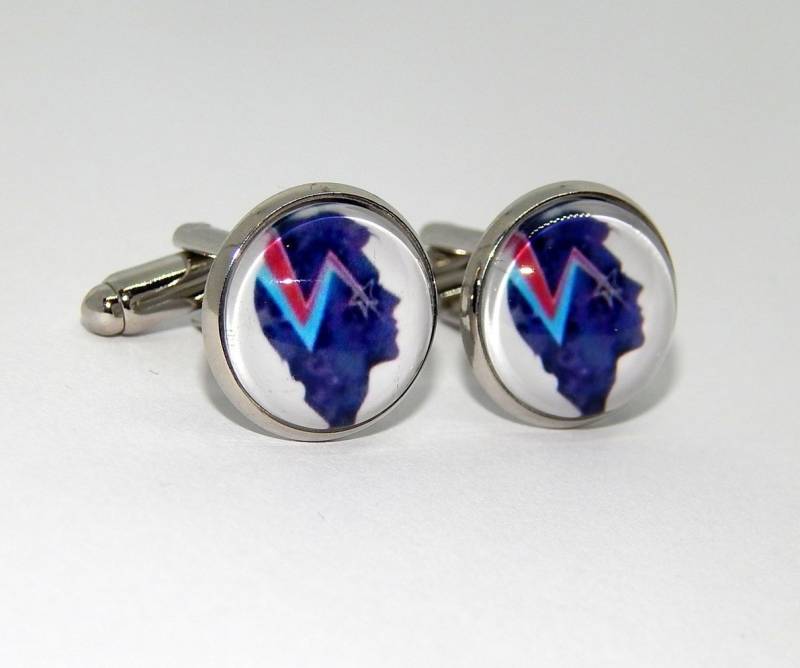 David Bowie Ziggy Stardust Manschettenknöpfe Glam Rock Schmuck von AlexaArtBoutique