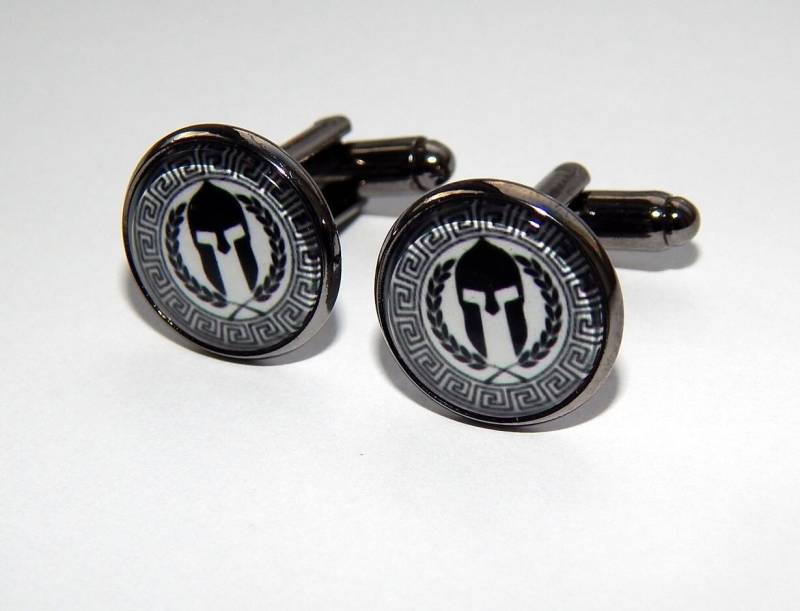 Manschettenknöpfe Mit Krieger-Logo | 16 Mm Oder 18 Mm von AlexaArtBoutique