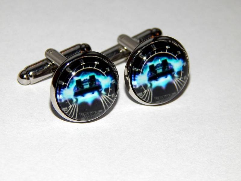Zurück in Die Zukunft Manschettenknöpfe Zeitmaschine Auto Tachometer Schmuck von AlexaArtBoutique