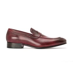 Alexander 1910 Bordeauxfarbene Penny-loafers Für Herren - Italienisches Leder von Alexander 1910