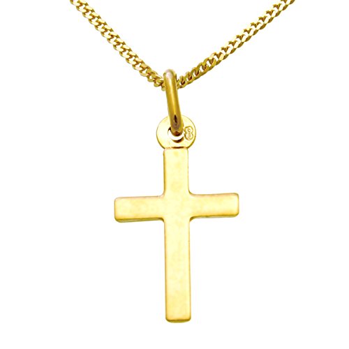 Alexander Castle Klein Schlicht Solide 9ct 375 Gold Kreuz Halskette für Frauen & Kinder - Kreuz Kette Frauen 18" 9ct 375 Gold Kette & Schmuck Geschenk-Box Alexander Castle Klein Schlicht Solide 9ct 375 Gold Kreuz Halskette für Frauen & Kinder - Kreuz Kette Frauen 18" 9ct 375 Gold Kette & Schmuck Geschenk-Box von Alexander Castle