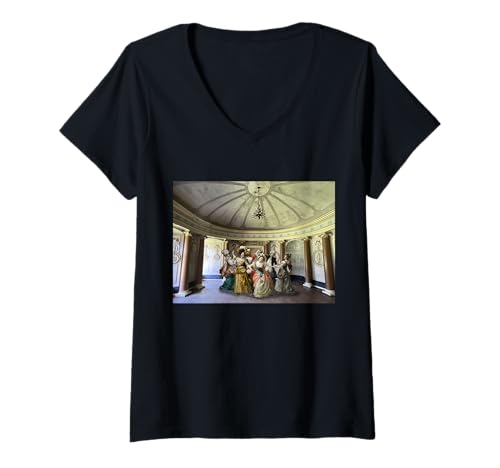 Damen Kreistanz T-Shirt mit V-Ausschnitt Damen Kreistanz T-Shirt mit V-Ausschnitt von Alexander Krishchyunas