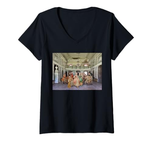Damen Verblasster Ruhm T-Shirt mit V-Ausschnitt Damen Verblasster Ruhm T-Shirt mit V-Ausschnitt von Alexander Krishchyunas