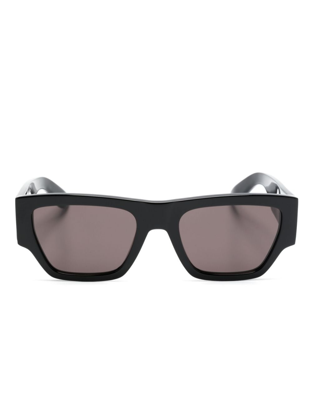 Alexander McQueen Eyewear Angled Sonnenbrille - Schwarz von Alexander McQueen Eyewear