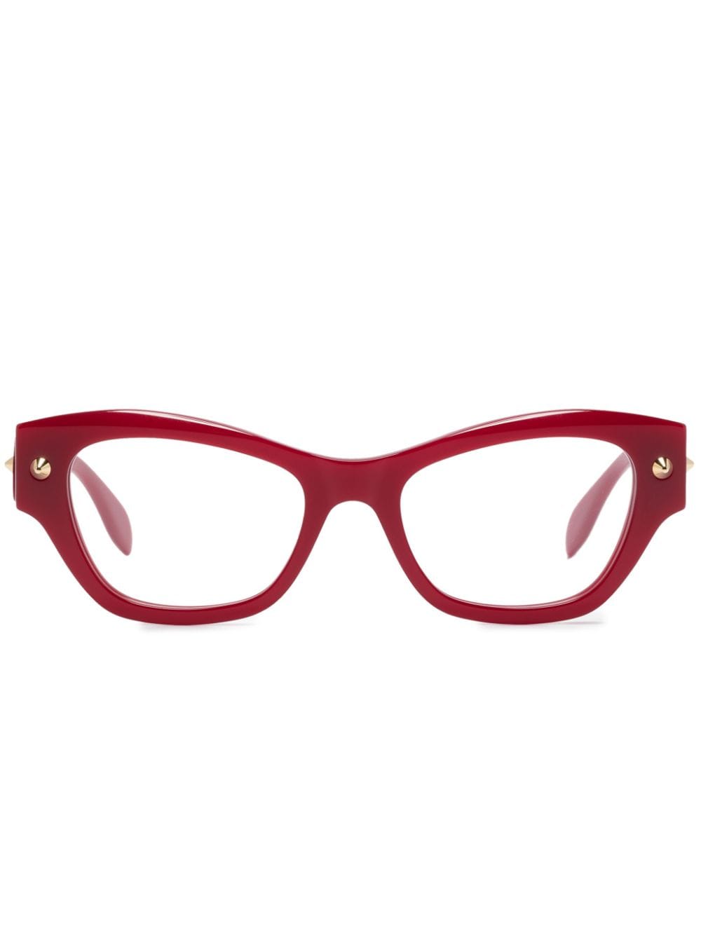 Alexander McQueen Eyewear Brille mit Nieten - Rot von Alexander McQueen Eyewear