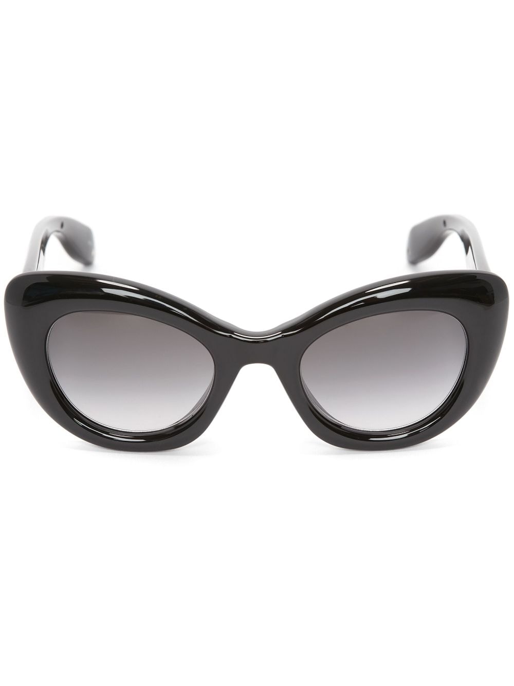 Alexander McQueen Eyewear Cat-Eye-Sonnenbrille mit Totenkopf - Schwarz von Alexander McQueen Eyewear