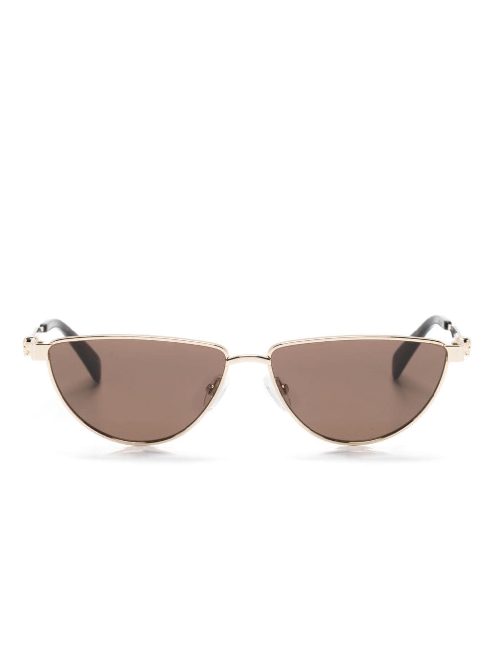 Alexander McQueen Eyewear Sonnenbrille mit D-Gestell - Gold von Alexander McQueen Eyewear