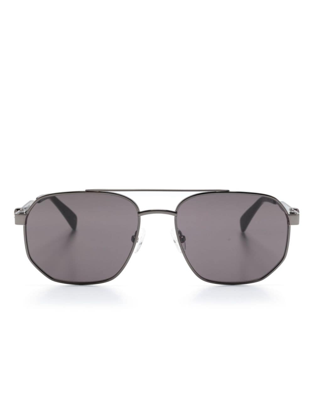 Alexander McQueen Eyewear Floating Skull Pilotenbrille - Schwarz von Alexander McQueen Eyewear