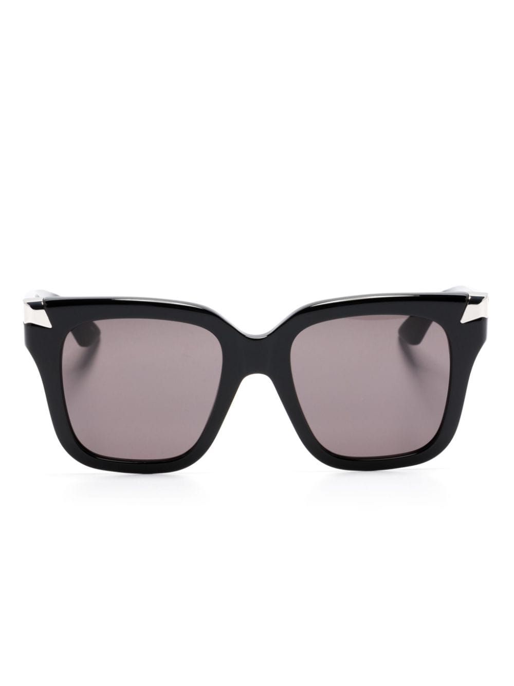 Alexander McQueen Eyewear Oversized-Sonnenbrille mit Logo-Gravur - Schwarz von Alexander McQueen Eyewear