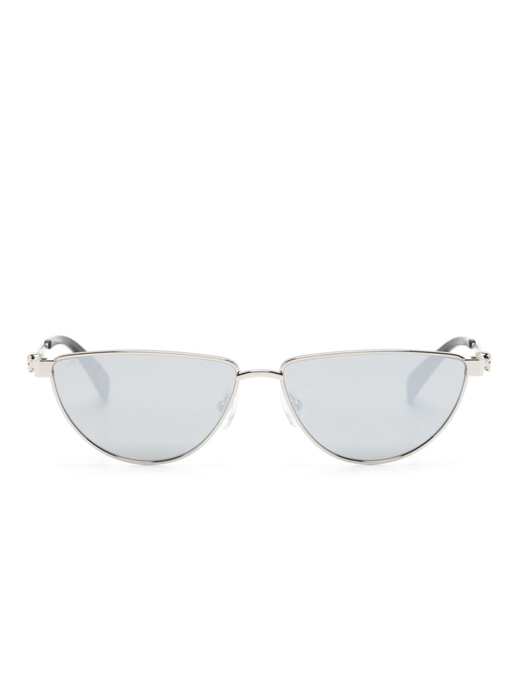 Alexander McQueen Eyewear Sonnenbrille mit D-Gestell - Silber von Alexander McQueen Eyewear