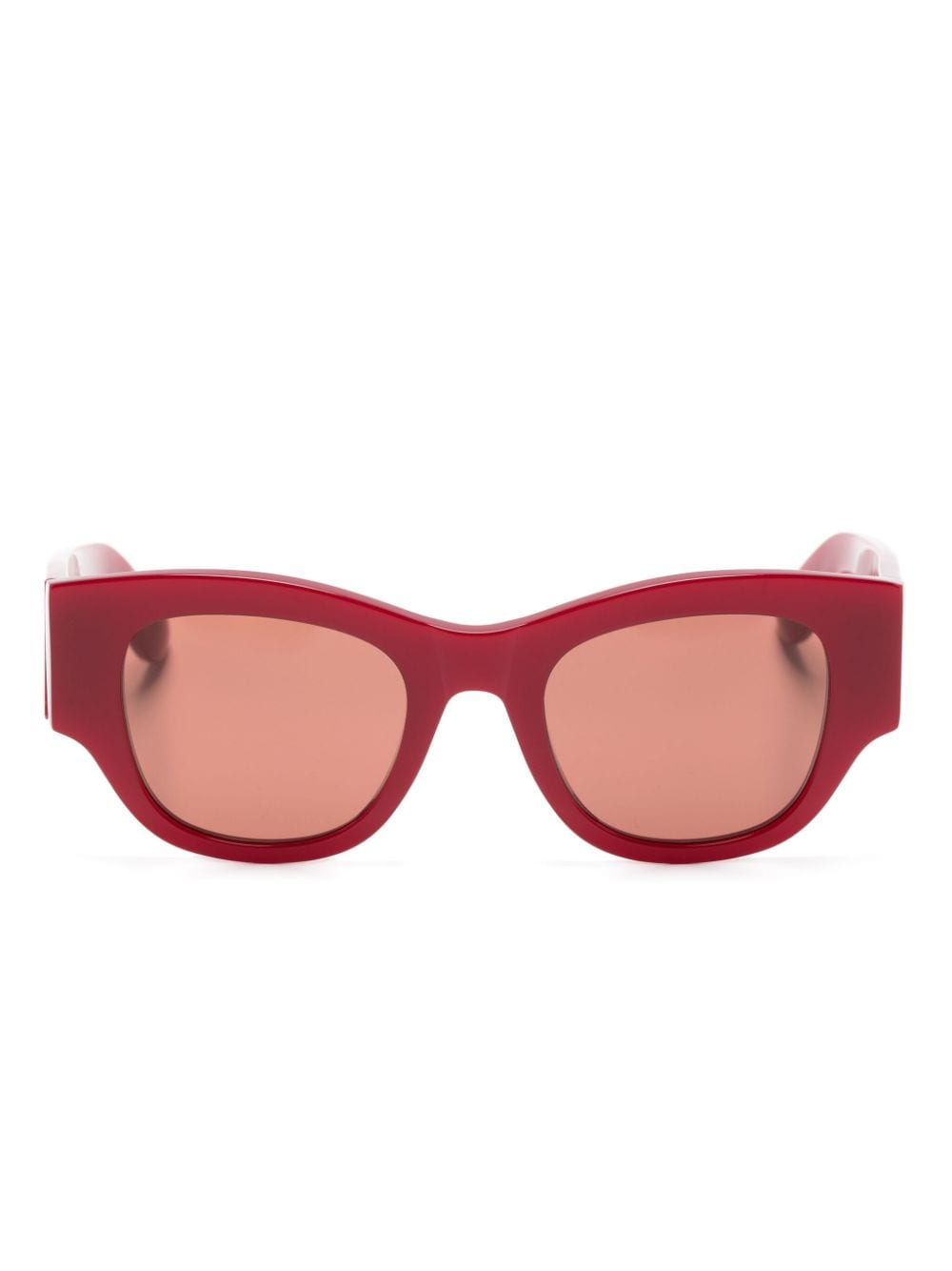 Alexander McQueen Eyewear Sonnenbrille mit Logo - Rot von Alexander McQueen Eyewear