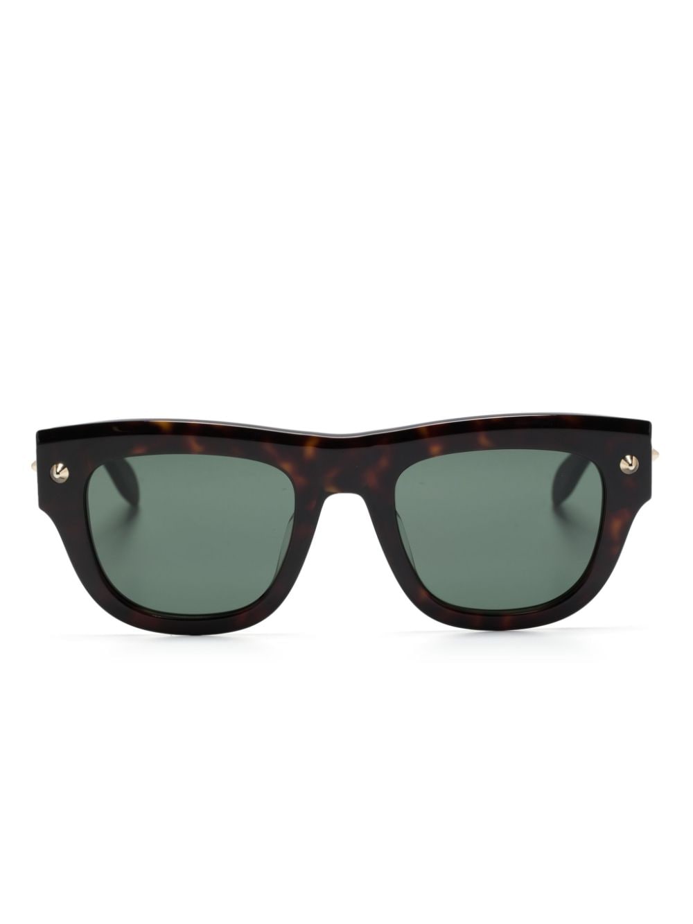 Alexander McQueen Eyewear Sonnenbrille mit Nieten - Braun von Alexander McQueen Eyewear