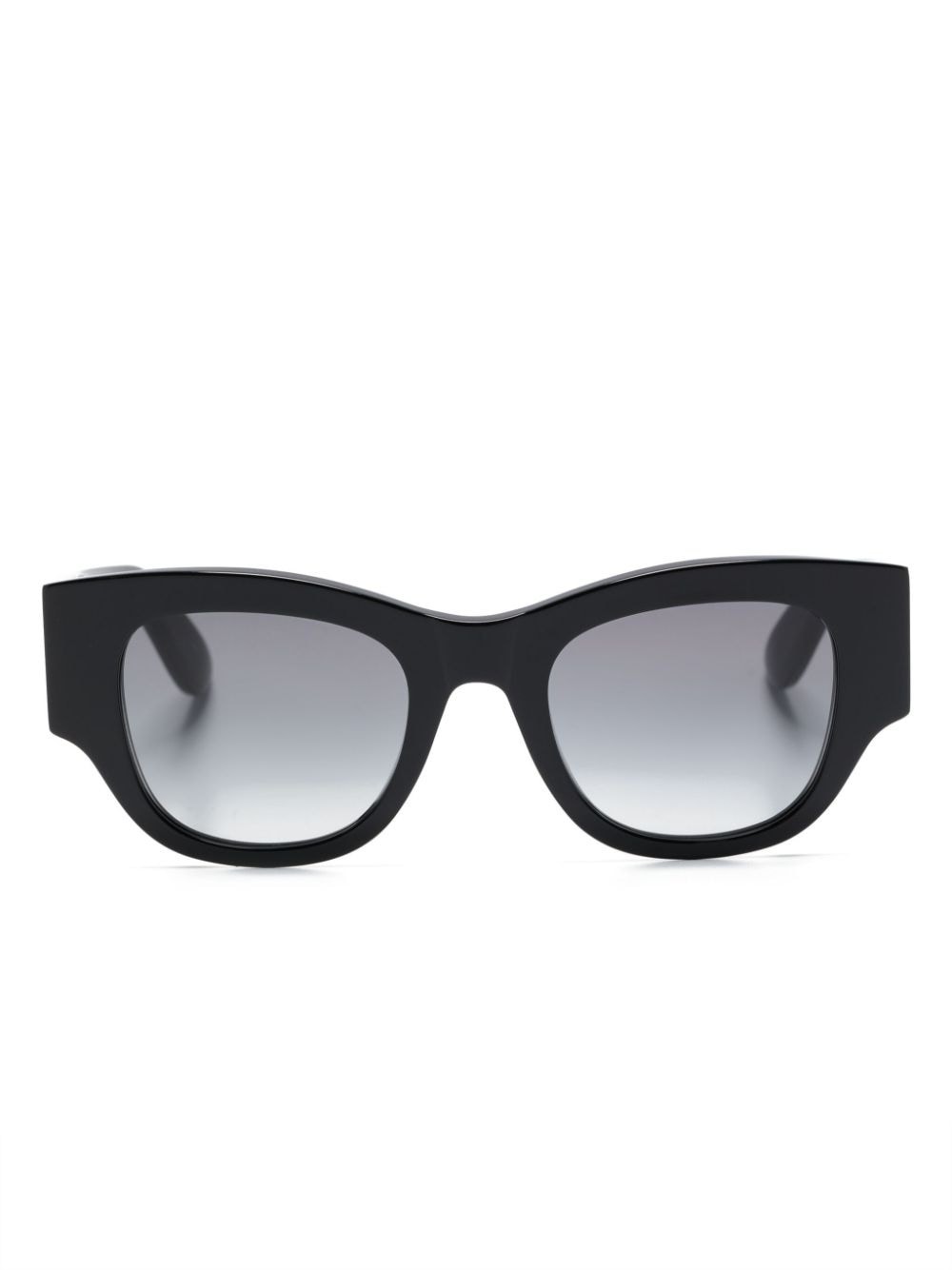 Alexander McQueen Eyewear Sonnenbrille mit breitem Gestell - Schwarz von Alexander McQueen Eyewear