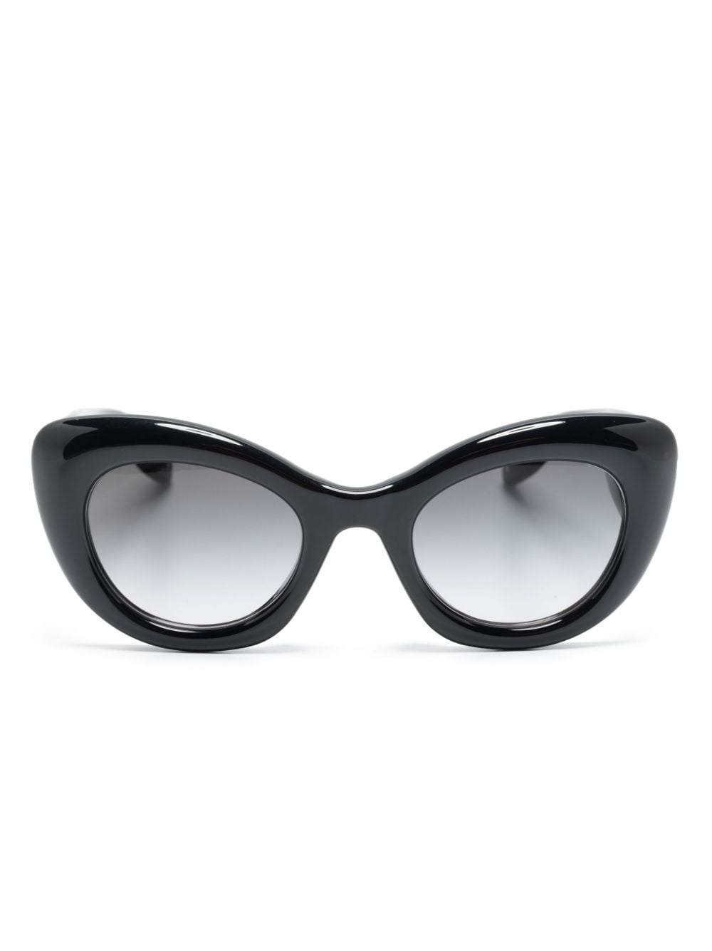Alexander McQueen Eyewear Sonnenbrille mit rundem Gestell - Schwarz von Alexander McQueen Eyewear