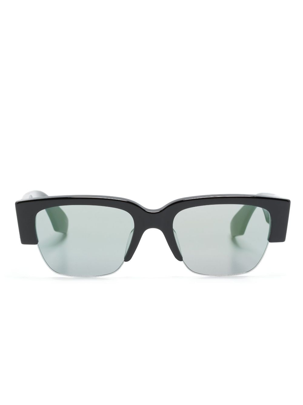 Alexander McQueen Eyewear Sonnenbrille mit Logo-Print - Schwarz von Alexander McQueen Eyewear