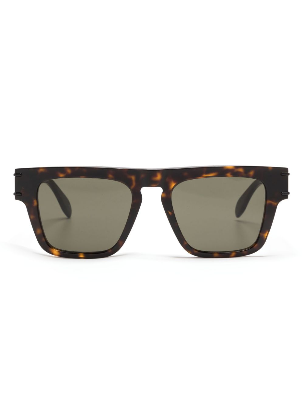 Alexander McQueen Eyewear Sonnenbrille mit eckigem Gestell - Braun von Alexander McQueen Eyewear