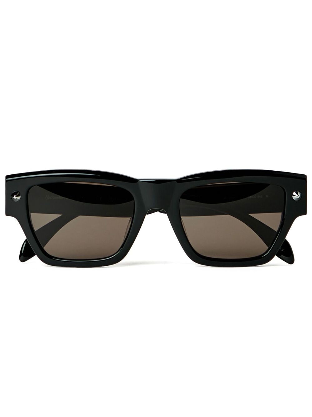 Alexander McQueen Eyewear Sonnenbrille mit eckigem Gestell - Schwarz von Alexander McQueen Eyewear