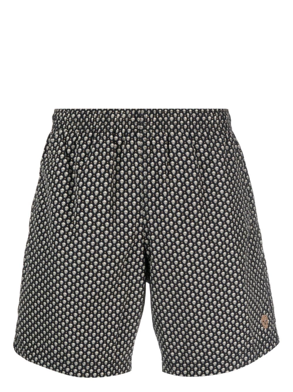 Alexander McQueen Badeshorts mit Totenkopf-Print - Schwarz von Alexander McQueen