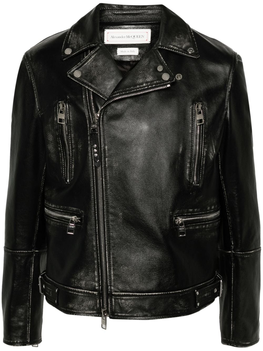 Alexander McQueen Bikerjacke mit Reißverschluss - Schwarz von Alexander McQueen