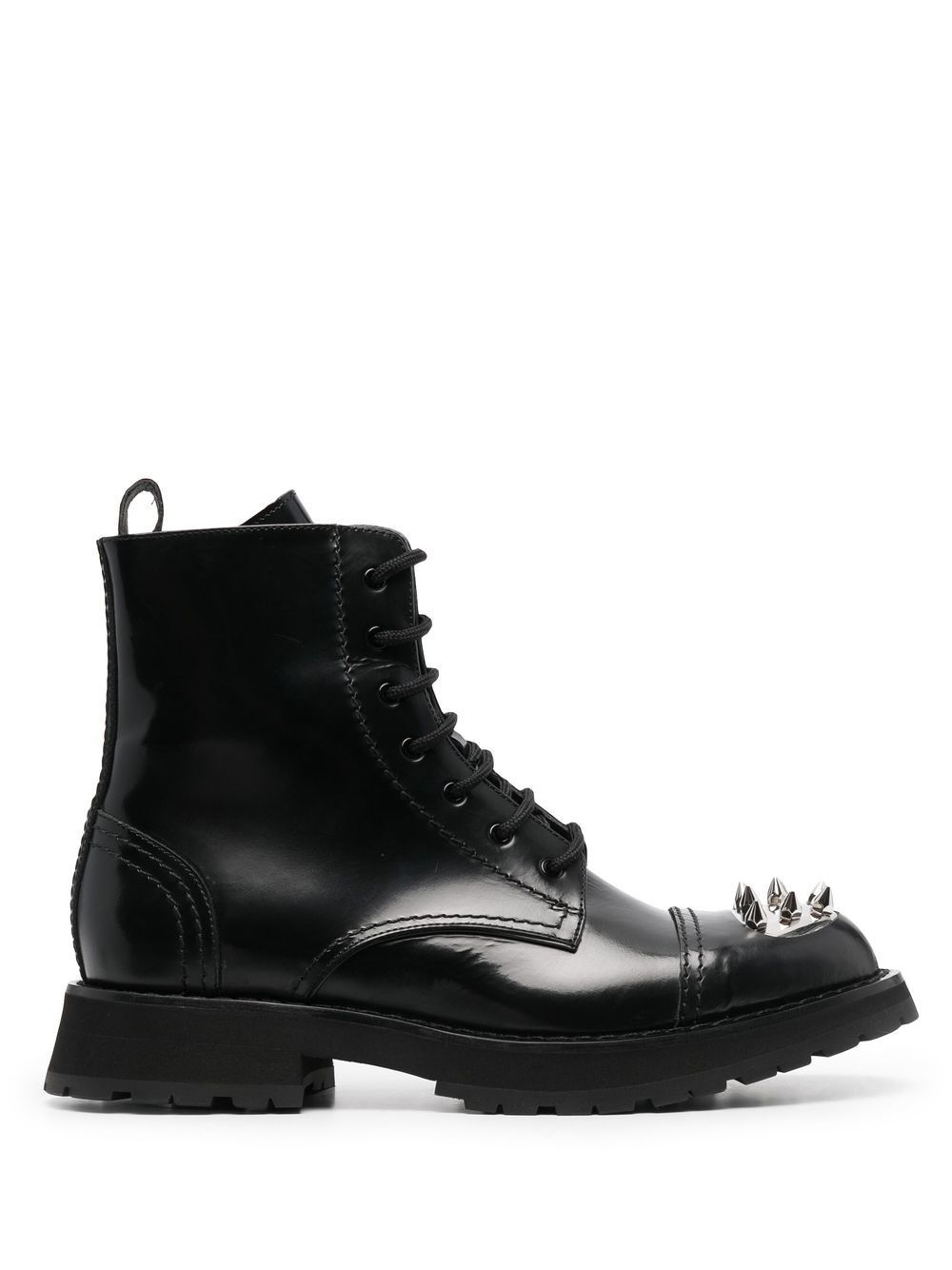 Alexander McQueen Bikerstiefel mit Nieten - Schwarz von Alexander McQueen