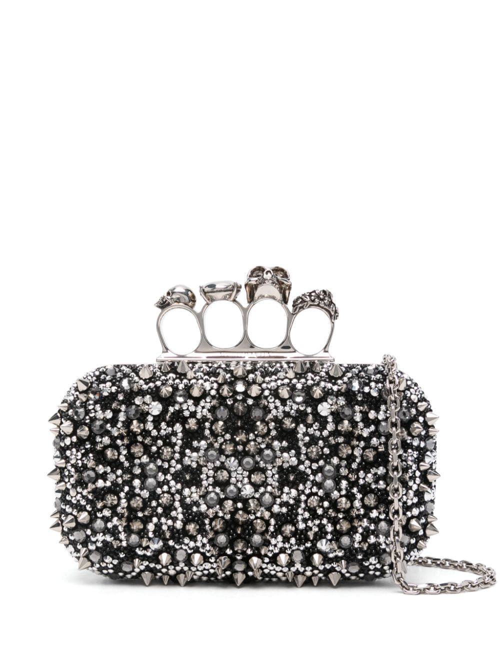 Alexander McQueen Clutch mit Nieten - Schwarz von Alexander McQueen