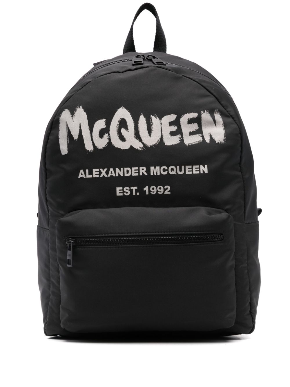 Alexander McQueen Graffiti Metropolitan Rucksack - Schwarz von Alexander McQueen