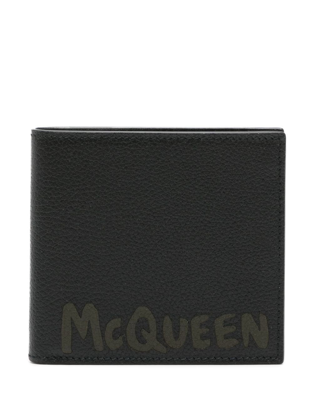 Alexander McQueen Portemonnaie mit Graffiti-Print - Schwarz von Alexander McQueen