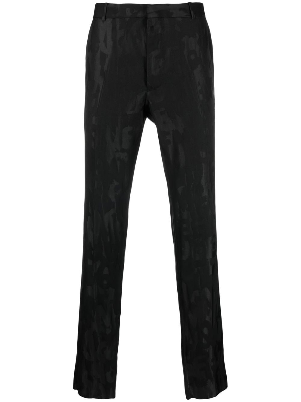 Alexander McQueen Hose mit Graffiti-Jacquardmuster - Schwarz von Alexander McQueen