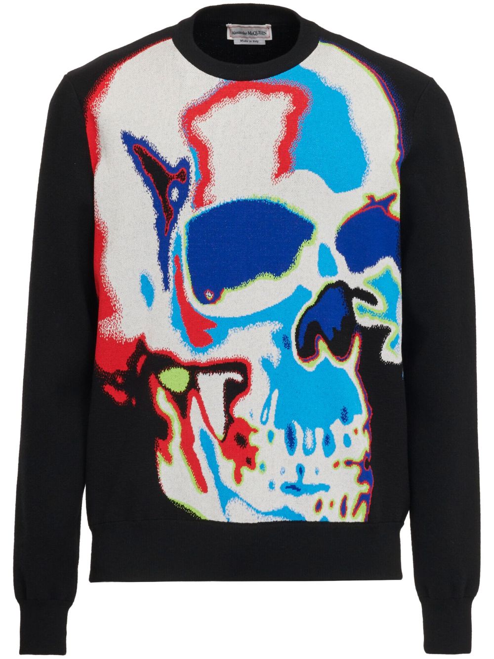 Alexander McQueen Intarsien-Pullover mit Totenkopf - Schwarz von Alexander McQueen