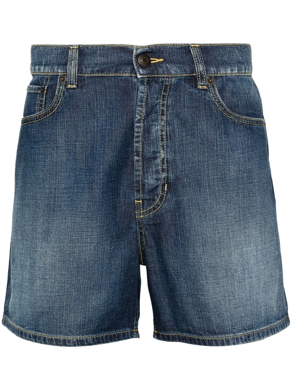 Alexander McQueen Jeans-Shorts mit Kontrastnähten - Blau von Alexander McQueen