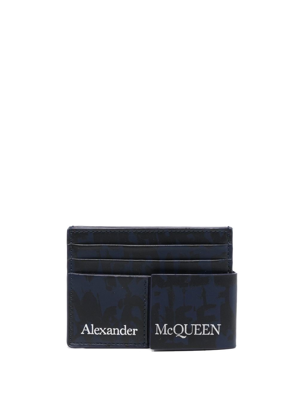 Alexander McQueen Kartenetui mit Logo-Print - Schwarz von Alexander McQueen