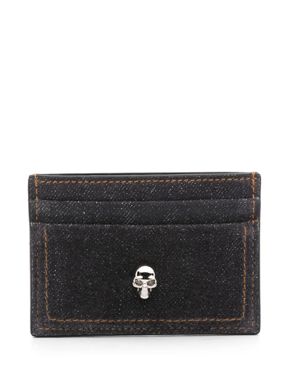 Alexander McQueen Kartenetui mit Totenkopf - Blau von Alexander McQueen