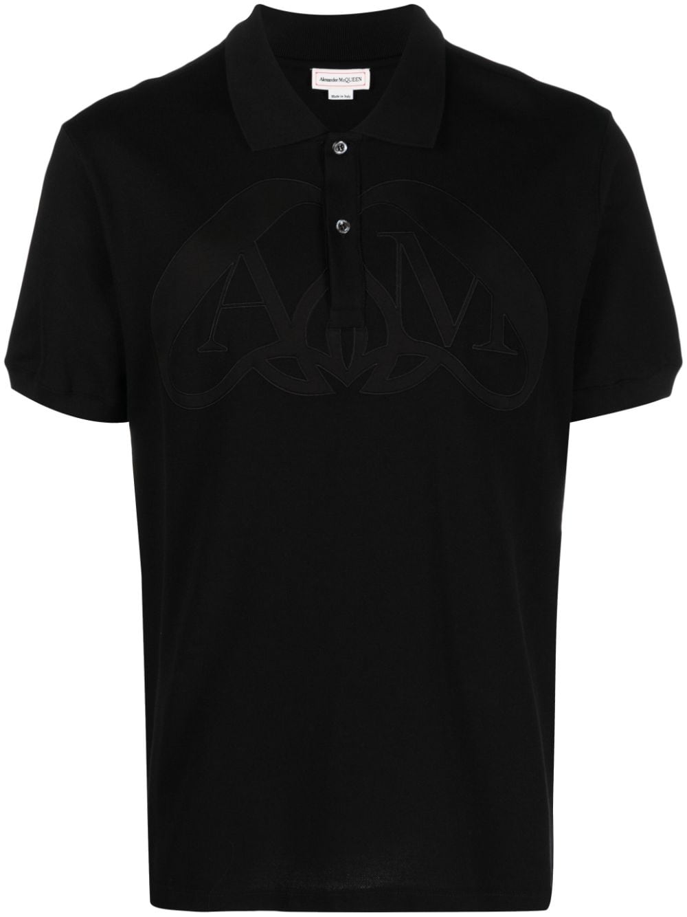 Alexander McQueen Poloshirt mit Logo-Stickerei - Schwarz von Alexander McQueen