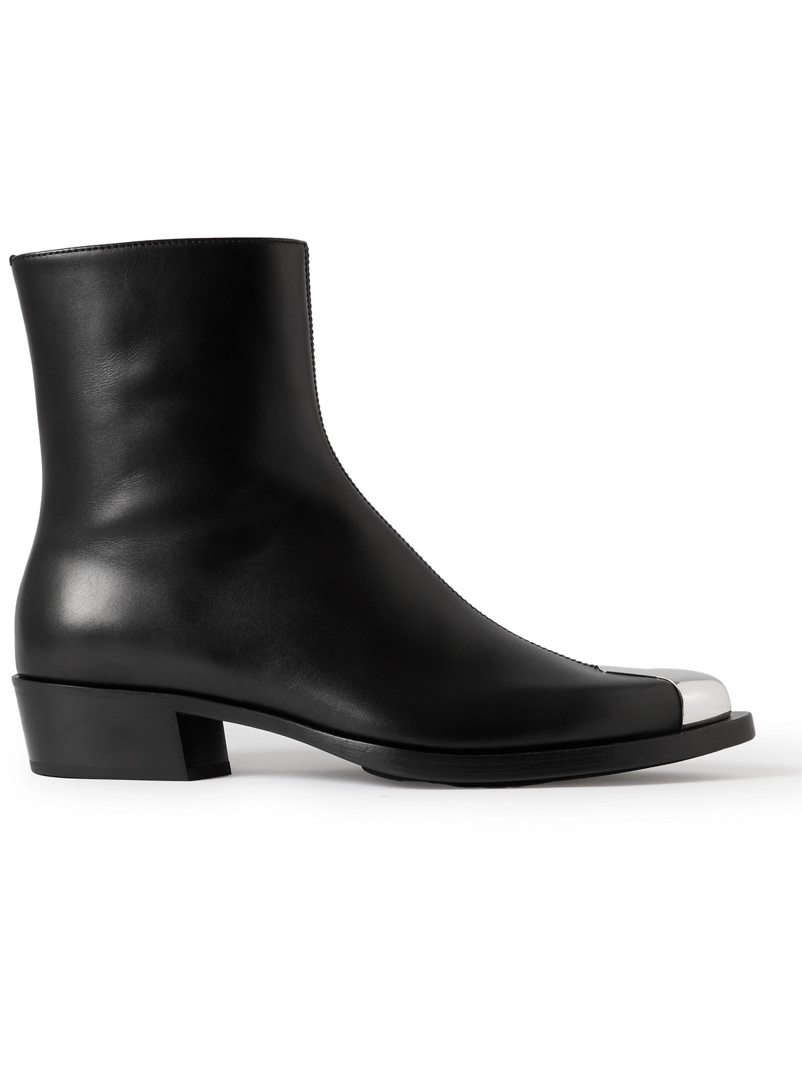 Alexander McQueen - Punk Embellished Leather Chelsea Boots - Men - Black - EU 45 von Alexander McQueen