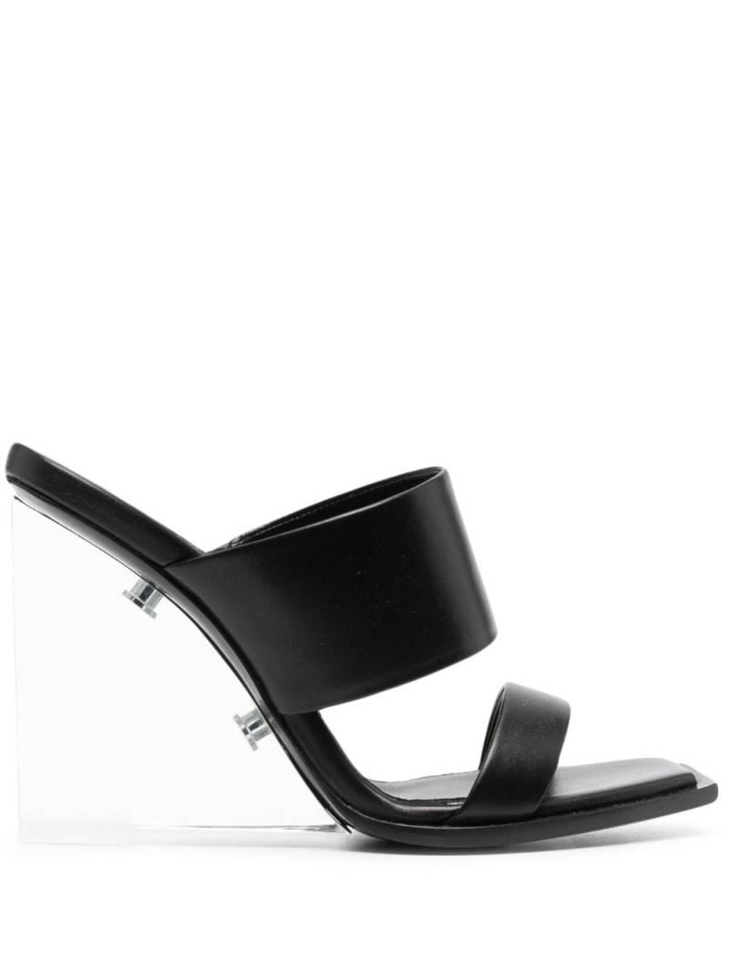 Alexander McQueen Shard Wedge-Sandalen 115mm - Schwarz von Alexander McQueen