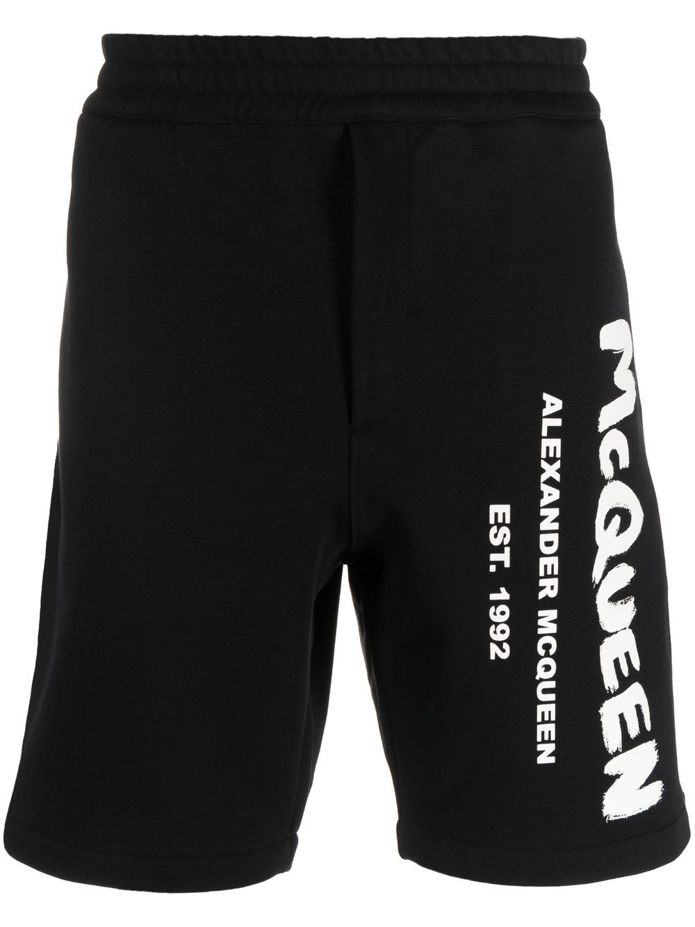 Alexander McQueen Shorts mit Logo-Print - Schwarz von Alexander McQueen