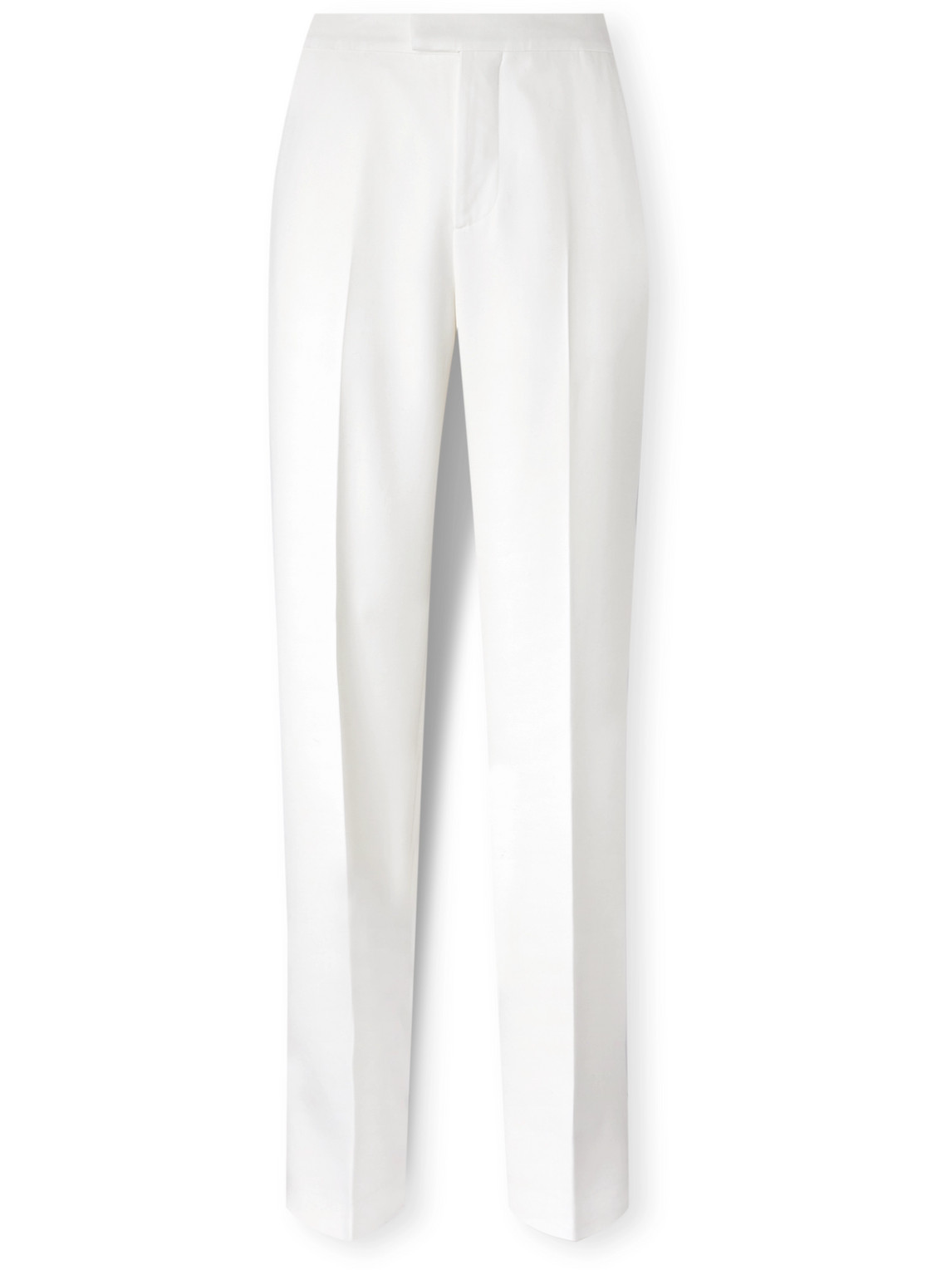 Alexander McQueen - Straight-Leg Wool-Twill Suit Trousers - Men - White - IT 48 von Alexander McQueen